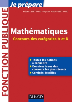 Mathématiques : Concours des catégories A et B (2012) — couverture