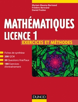 Mathématiques Licence 1 — Exercices et méthodes (2016) — couverture